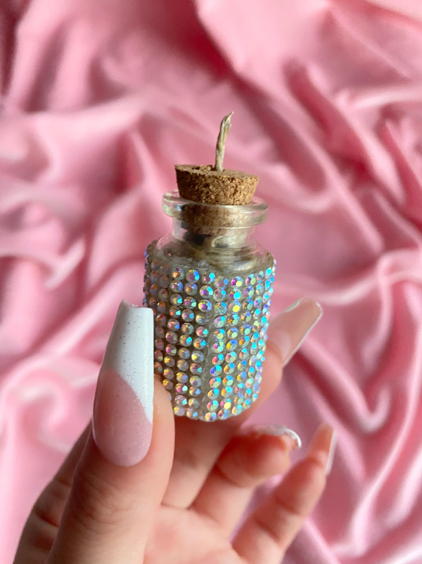 Mini bling hemp wick jar