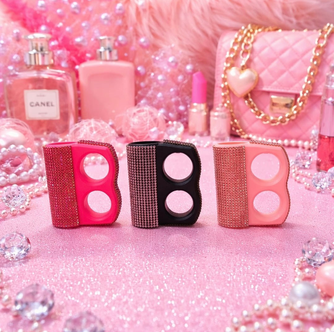 Bling knuckle lighter case